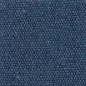 Woven fabric texture in deep blue with a granular, circular pattern; durable material sample labeled “swan > fabric (f) > f 952”.